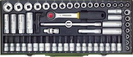 Proxxon 3 8 Superkompakt-Set, 65-teilig