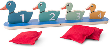Bs Toys Bs Ducks in a Row – FSC-Holz – Actionspiel – Wurfspiel – Spiele für Kinder – Outdoor-Spielzeug – Spielen im Freien – Strandspielzeug – Outdoor-Spiele – Gartenspielzeug – Holzspielzeug – ab 3 Jahren