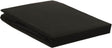 Ambiante cotton uni hoeslaken - tweepersoons - black
