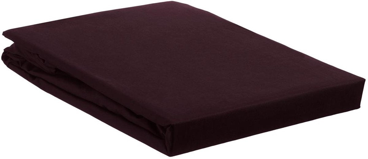 Ambiante katoen - hoeslaken - 80x200 - donker rood