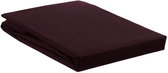 Ambiante katoen - hoeslaken - 80x200 - donker rood