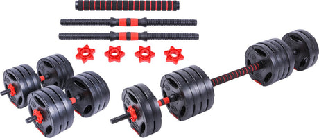Pure2improve - halterset - dumbbell set - 2 in 1 - verstelbaar - 30 kg