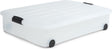 Iris clearbox opbergbox - onder-het-bed - met half te openen deksel - 50l - kunststof - transparant - met wielen
