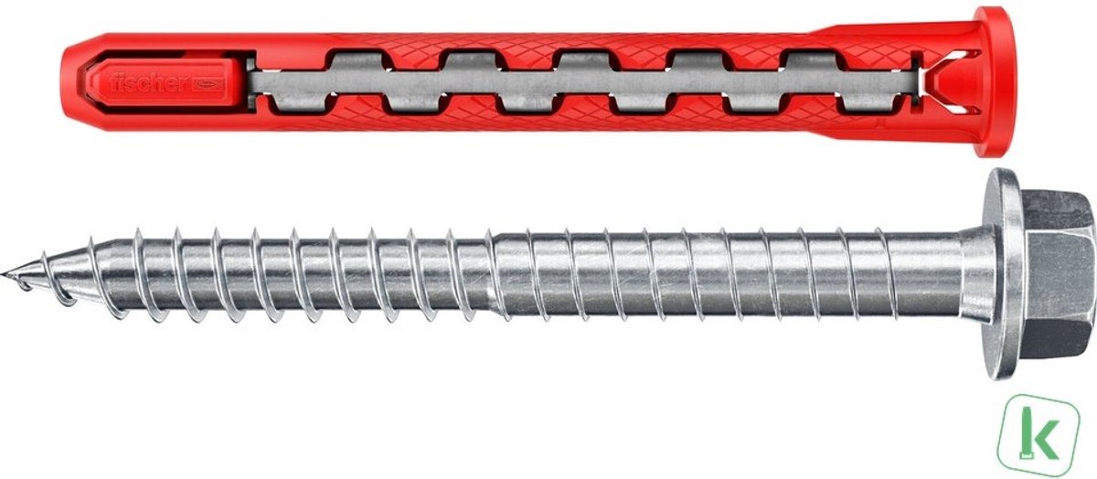 Fischer Hybridpower-Serie - Hybridstecker - 10x90mm - inklusive Schrauben - feuerfest