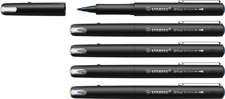 Stabilo dr!ver - Premium Fineliner - 0,8 mm - Blau - Box mit 5 Stück