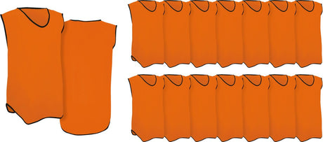 Avento Trainingsweste – Junior – 15er-Set – orange Einheitsgröße
