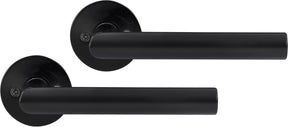 Differnz amsterdam deurkruk - rond rozet - blind - slim - zwart