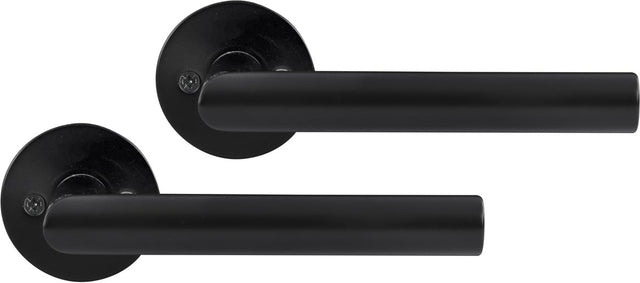 Differnz amsterdam deurkruk - rond rozet - blind - slim - zwart