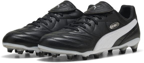 Puma king liga fg ag unisex sportschoenen - black- silver- white 41