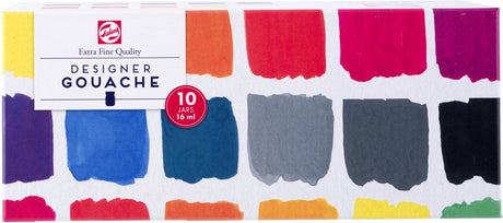Extra feines Gouache-Set von Talens, 10 x 16 ml-Flaschen
