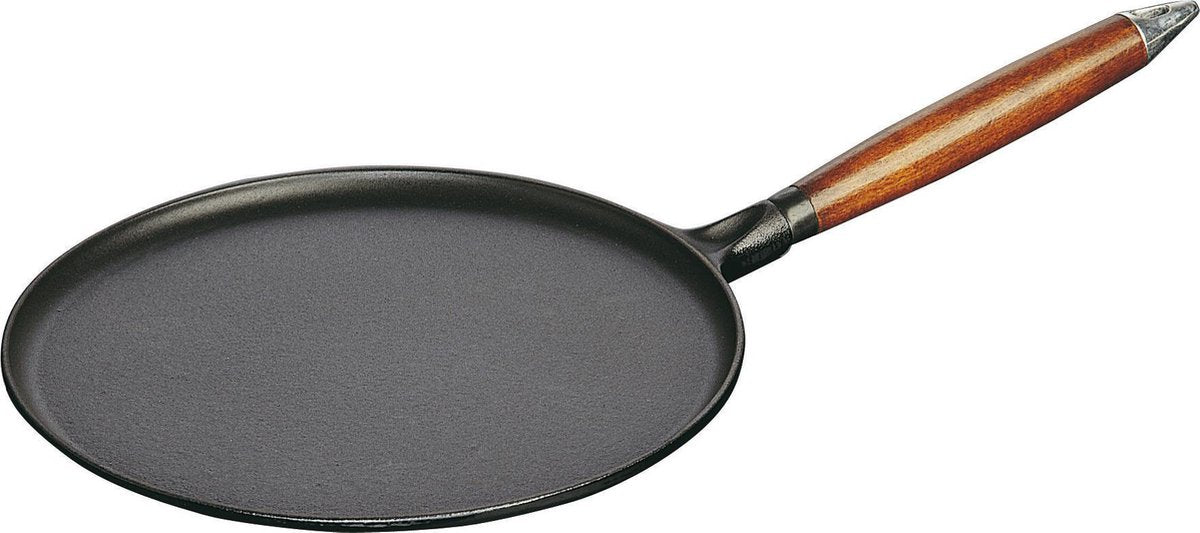 Staub Pfannkuchenpfanne Crêpespfanne - Schwarz - ø 28 cm - emaillierte Antihaftbeschichtung