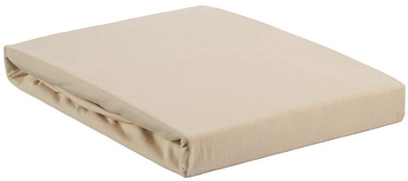 Beddinghouse – Jersey-Stretch – Spannbettlaken – 180 x 220 cm – natürlich – Premium-Qualität