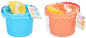 Eddy Toys Strandspielzeug – Sandspielzeug mit Eimer, Schaufel und Sandformen – ab 18 Monaten