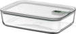 Mepal glazen vershouddoos easyclip - 2.25 l - glazen vershoudbakjes met schuifsluiting - geschikt voor magnetron. (stoom)oven. koelkast en vriezer - nordic sage