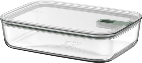 Mepal glazen vershouddoos easyclip - 2.25 l - glazen vershoudbakjes met schuifsluiting - geschikt voor magnetron. (stoom)oven. koelkast en vriezer - nordic sage
