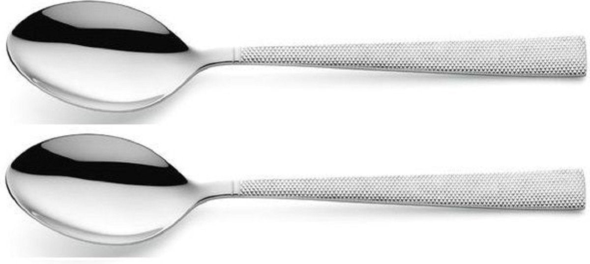 Amefa Jewel – 2-teiliges Tafellöffel-Set – Hochglanz – silberfarben