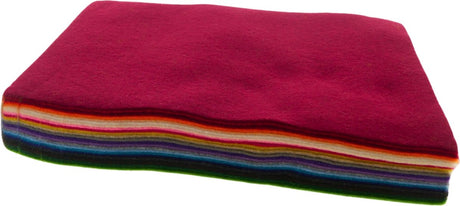 Creativ Company Hobbyfilz verschiedene Farben, 24 Blatt