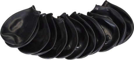 Pawz rubber dog boots zwart - hondenschoen - large