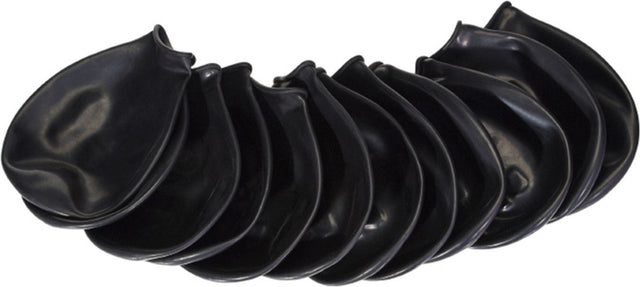 Pawz rubber dog boots zwart - hondenschoen - large
