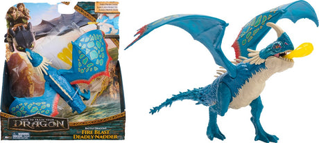 Dreamworks Drachen, wie man einen Drachen zähmt – wie man einen Drachen zähmt – Kampfdrachen, Feuerstoß, böse Viper, Actionfigur, 25 cm, Spielzeug