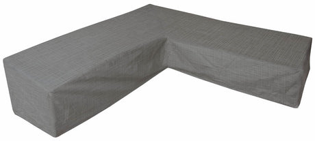 Eurotrail waterdichte hoes voor l vormige loungeset, hoekbank, cantonic 225x225x100 70 cm, grijs