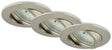 Briloner attach dim - inbouwspots - set van 3 - dimbaar - 5,5w - ø82mm - mat nikkel