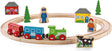 Bigjigs Holzeisenbahn-Starterset – 20-teilig – mit Schienen, Zug und Figuren