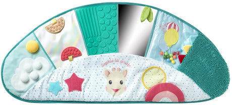 Sophie la girafe sophie de giraffe sensorische Erweckungsmatte – Babyspielmatte mit >16 verschiedenen Texturen – stimuliert Sinne, Tastsinn und motorische Fähigkeiten – sicher, rollbar und tragbar – geeignet für Babys ab 10 Monaten