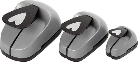 Creativ Company Stanzset, Herz, Größe 25+49+75 mm, 3 Stück 1 Box