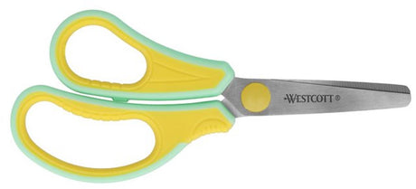 Westcott kinderschaar gripeeze 14cm linkshandig - geel mint - ac-e21573