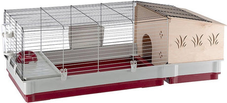 Ferplast Krolik 140 Plus Nagetierkäfig – Holz – 142 x 60 x 50 cm
