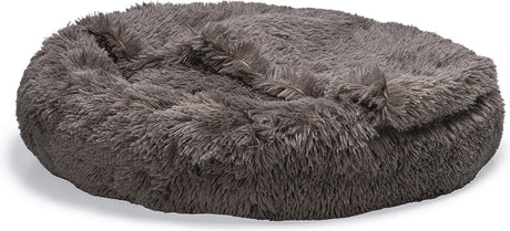 Beeztees yala - hondenmand - pluche - bruin - dia. 80 cm