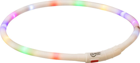 Trixie leuchtendes Hundehalsband USB Silikon wiederaufladbar mehrfarbig