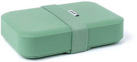 Amuse lunchbox large sage - brooddoos met elastiek - broodtrommel - in hoogte verstelbaar - bpa-vrij - groen - 900ml