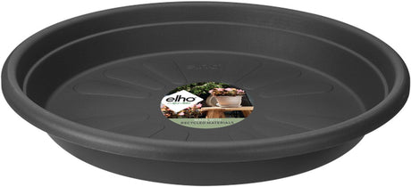 Elho universele schotel rond 40 - schotel voor binnen buiten accessoires - ø 40.0 x h 5.8 cm - antraciet