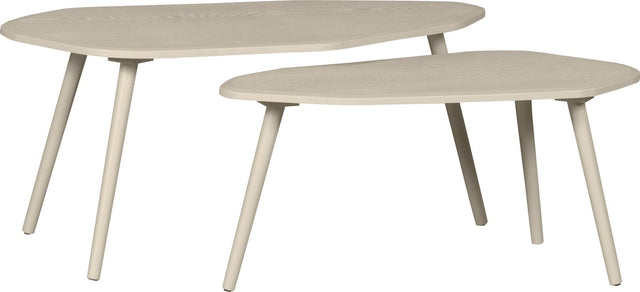 Woood Davina Beistelltische – MDF – Staub – 40 x 90 x 50