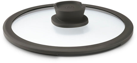 Berghoff glazen deksel stone+ 24cm - grijs -