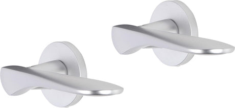 Impresso deurkruk - watford - voor binnen - rond - aluminium - 2 stuks