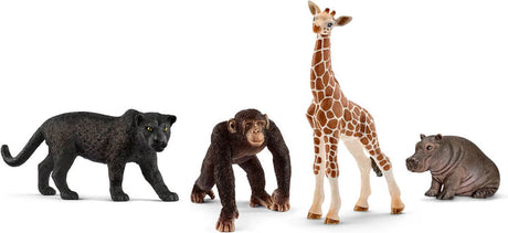 Schleich wild life 4-pack. 15x19 cm. 3+