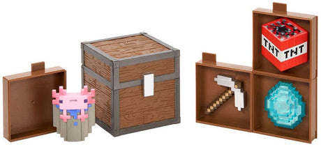 Noble Collection Minecraft Loot Chest Caves 10 cm Nachbildung: verkleinert