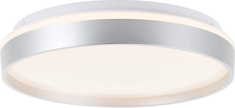 Brilliant Britt - Deckenleuchte - ø 33 cm - LED 22w - CCT - dimmbar - Fernbedienung - Silberweiß