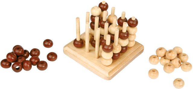 Small Foot - 4 auf einer Linie 3D-Strategiespiel aus Holz