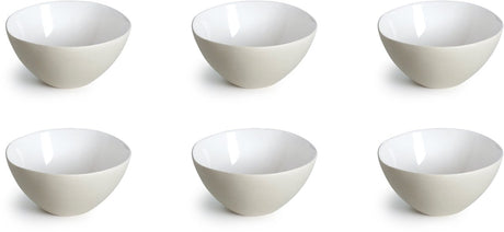 Medard de Noblat – Oslo weiß – kleine Schüssel 13 cm – 6 Stück – Steinzeug