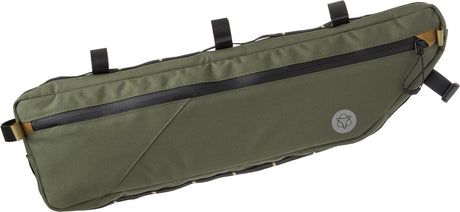 Agu venture - frametas - fietstas - 5,5l - groen - waterafstotend - 3m reflectie - ykk ritssluiting - hydratatie poort - gerecycled polyester