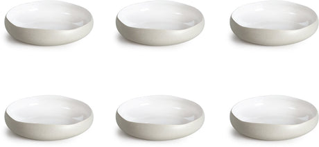 Medard de Noblat - Oslo weiß - Suppenteller 20 cm - 6 Stück - Steinzeug