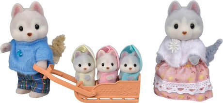 Sylvanian Family 5636 Samtweiche Spielfiguren der Husky-Familie