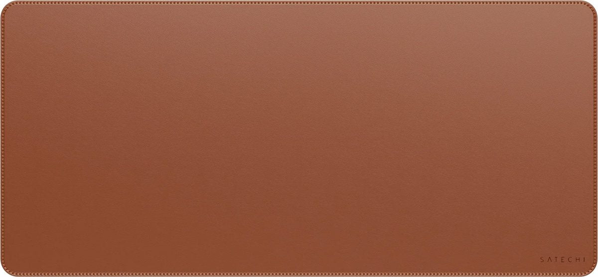 Satechi Premium-Schreibtischunterlage aus veganem Leder – multifunktional einsetzbar – langlebiges, umweltfreundliches Material – wasserabweisend – braun