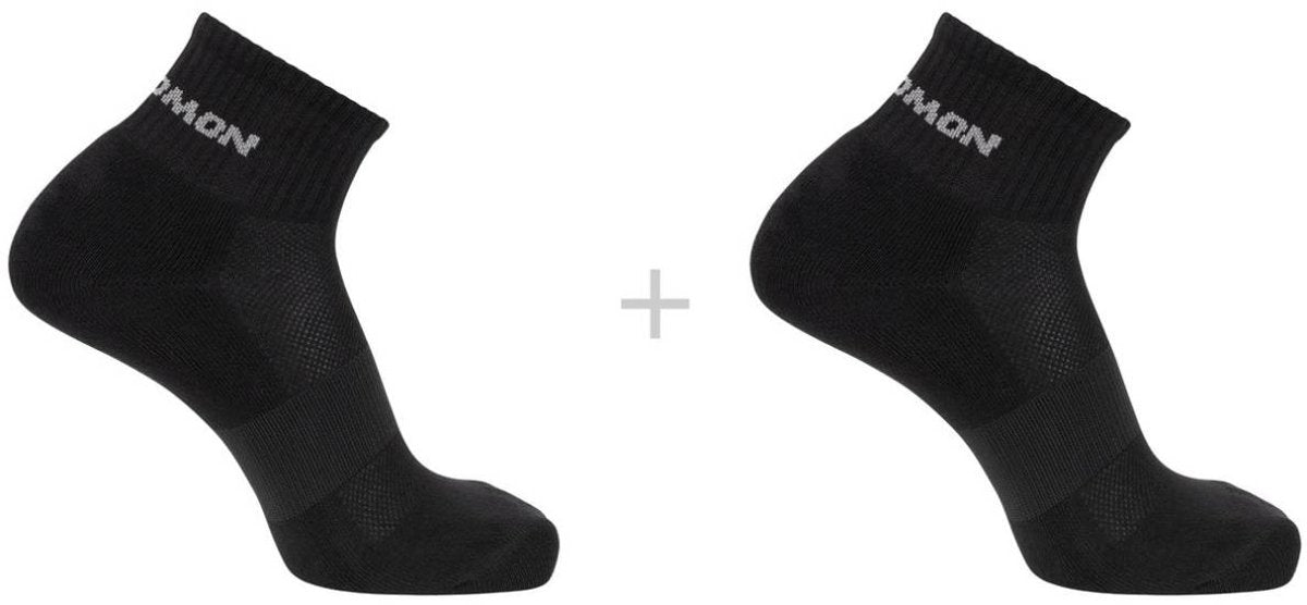 Salomon – Evasion Knöchelsocken | 2er-Pack | Knöchelsocken | Größe l 42-44 - schwarz