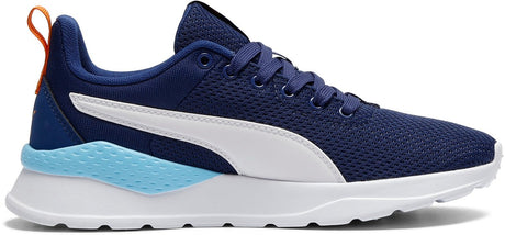 Puma Anzarun Lite Jr Unisex-Sneaker – blaues Juwel, weiß-zinnoberrot