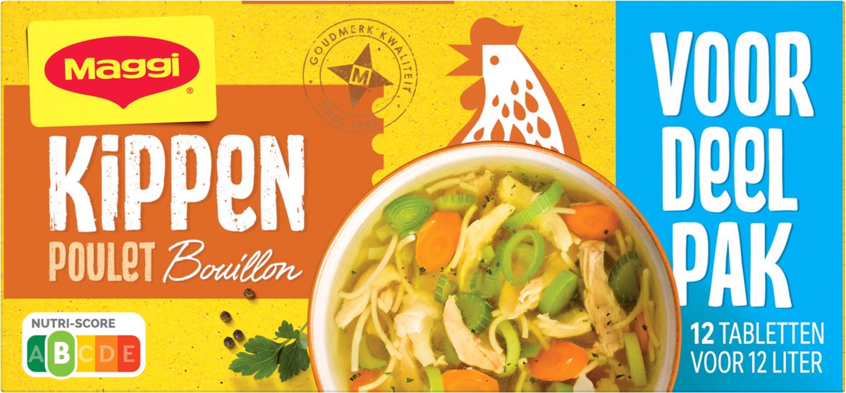 Maggi Bouillon-Hähnchen-Vorteilspackung – 20 Kartons x 12 Würfel – Vorteilspackung